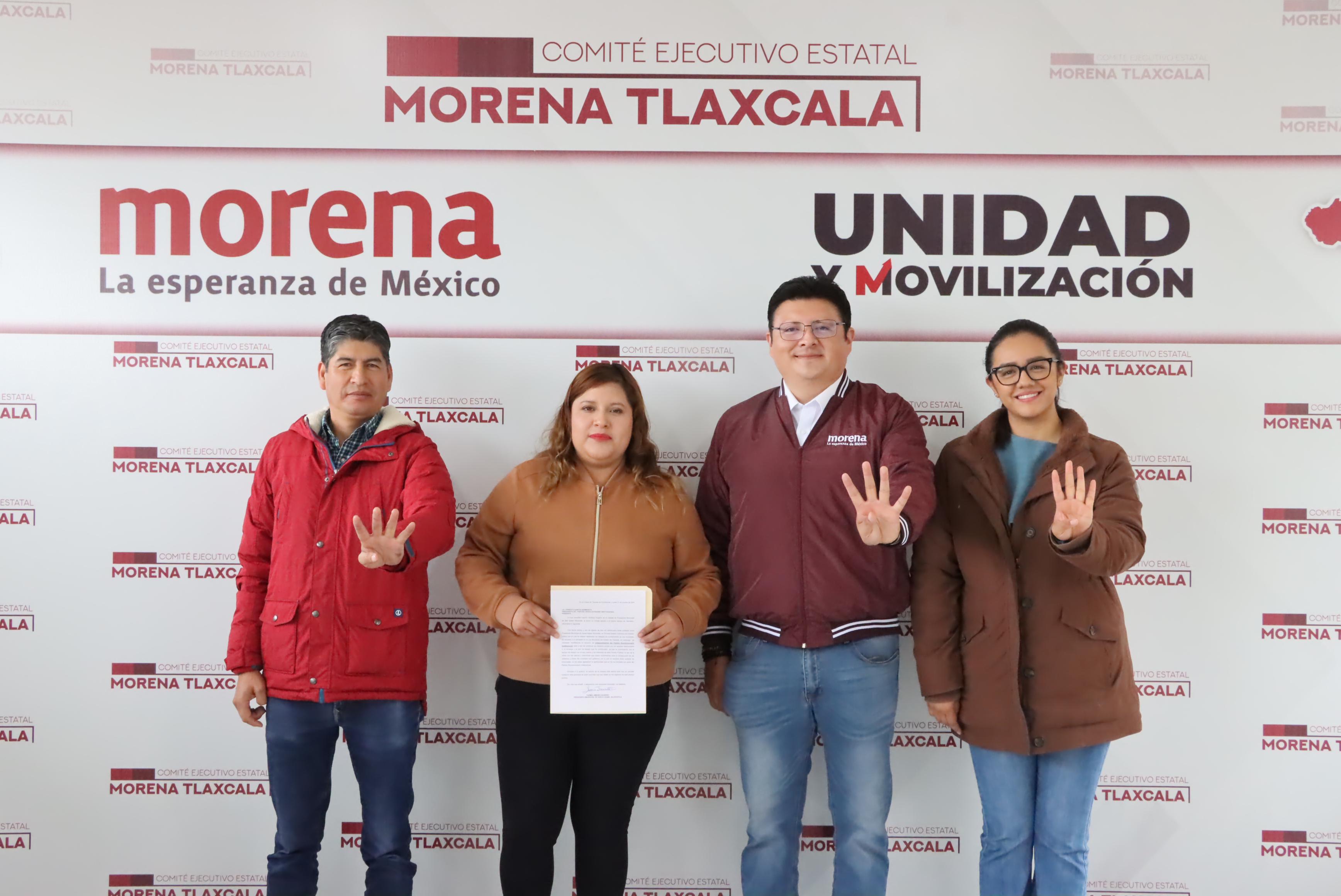 Alcaldesa de Xiloxoxtla, Yazmín Jiménez, se suma a las filas de Morena